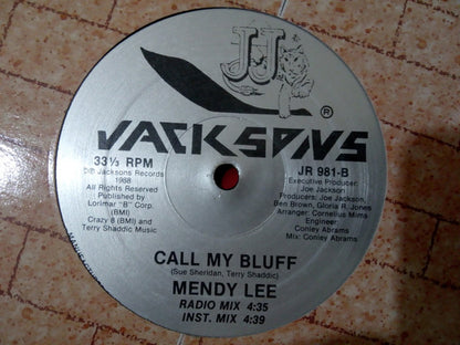 Mendy Lee : Call My Bluff (12", Single)
