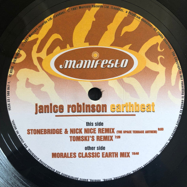 Janice Robinson : Earthbeat (12")