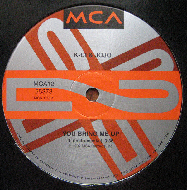 K-Ci & JoJo : You Bring Me Up (The Remixes) (12")