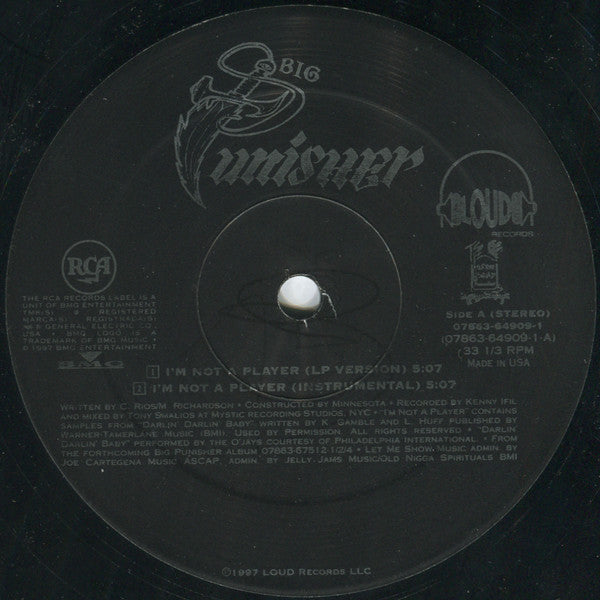 Big Punisher : I'm Not A Player (12")