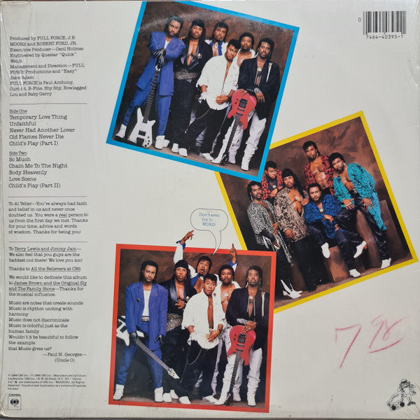 Full Force : Full Force Get Busy 1 Time! (LP, Album, Pit)