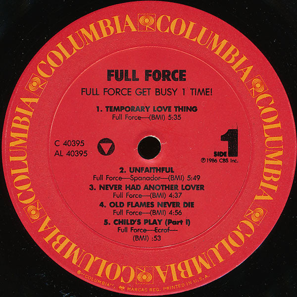 Full Force : Full Force Get Busy 1 Time! (LP, Album, Pit)