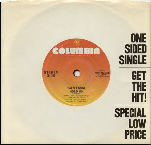 Santana : Hold On (7", S/Sided, Single)