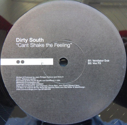 Dirty South (4) : Cant Shake The Feeling (12")