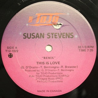 Susan Stevens : This Is Love (12")