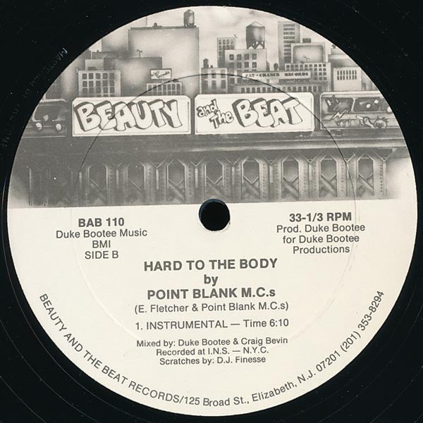 Point Blank M.C.s* : Hard To The Body (12")