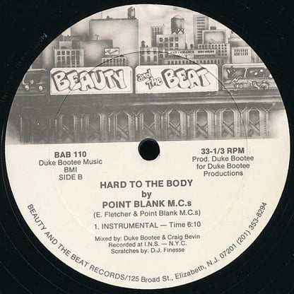 Point Blank M.C.s* : Hard To The Body (12")