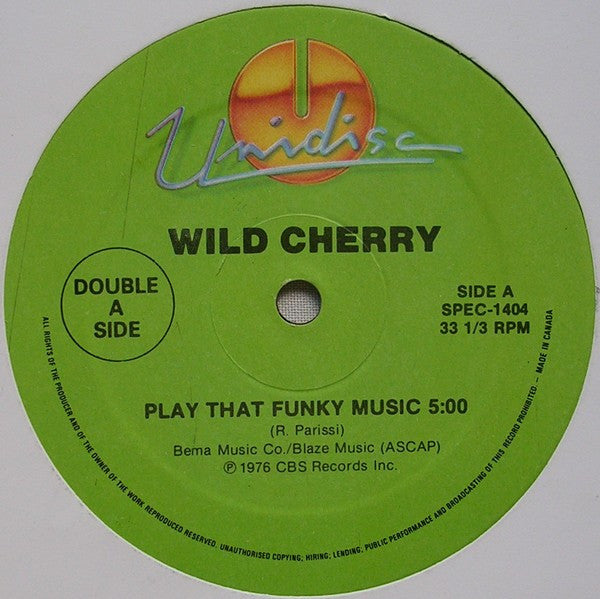 Wild Cherry / The S.O.S. Band : Play That Funky Music / Just Be Good To Me / Take Your Time (Do It Right) (12", Gre)