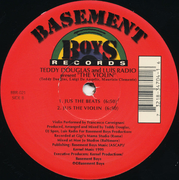 Teddy Douglas And Luis Radio : The Violin (12")