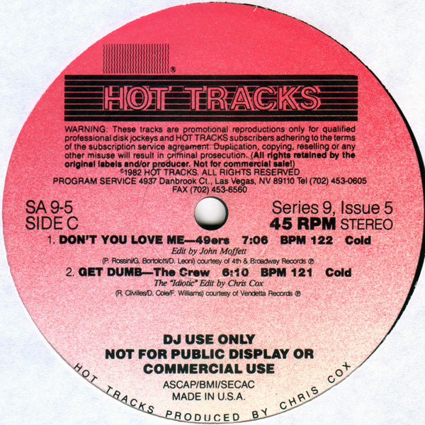 Various : Hot Tracks - Series 9, Issue 5 (3x12", Comp, Promo)