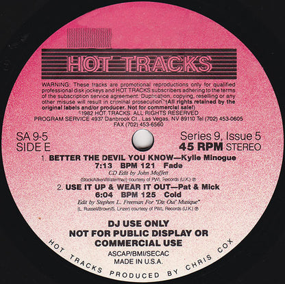 Various : Hot Tracks - Series 9, Issue 5 (3x12", Comp, Promo)