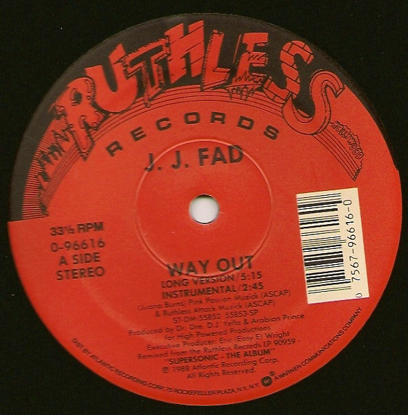 J.J. Fad : Way Out (12")