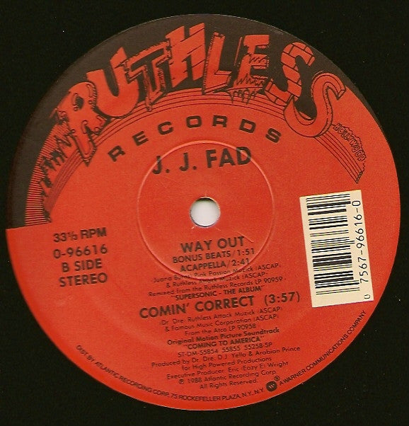 J.J. Fad : Way Out (12")