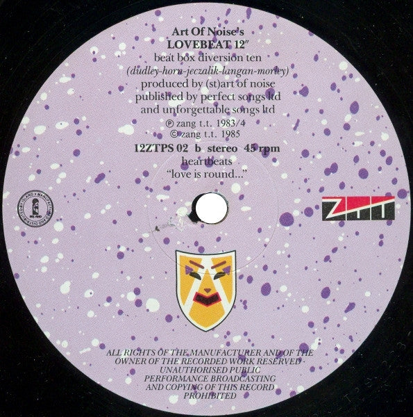 heArt Of Noise* : Moments In Love (Beaten) (12")