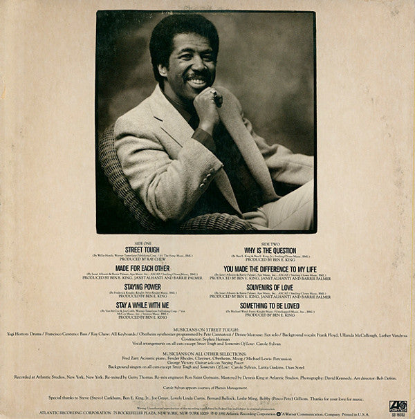 Ben E. King : Street Tough (LP, Album)