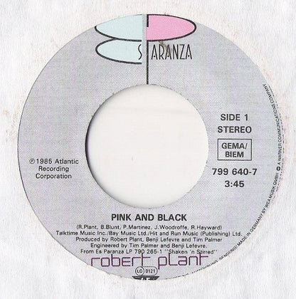 Robert Plant : Pink And Black (7", Single)
