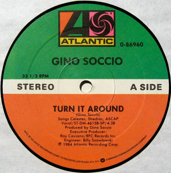 Gino Soccio : Turn It Around (12", Maxi, SP )