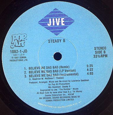 Steady B : Use Me (Before I Go) (12")