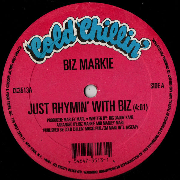 Biz Markie : Just Rhymin' With Biz / Let Go My Eggo (12", Ltd)