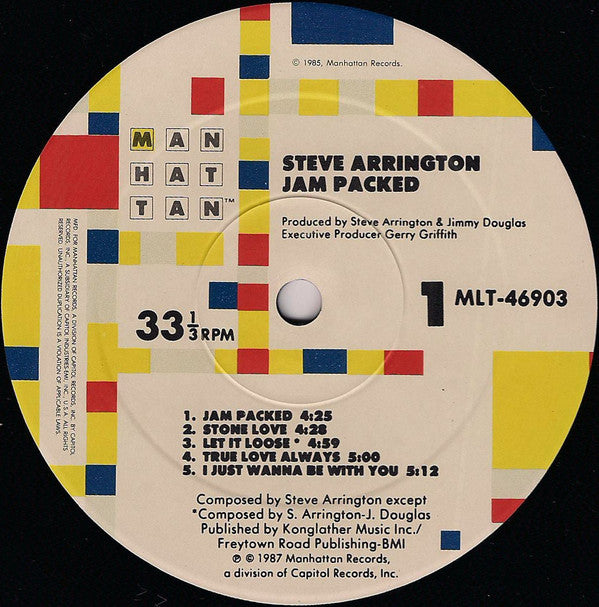 Steve Arrington : Jam Packed (LP, Album)