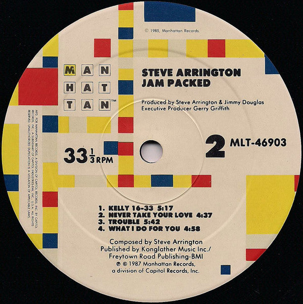 Steve Arrington : Jam Packed (LP, Album)