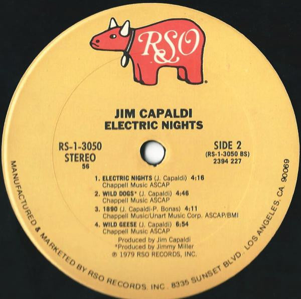 Jim Capaldi : Electric Nights (LP, Album, 56 )