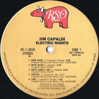 Jim Capaldi : Electric Nights (LP, Album, 56 )