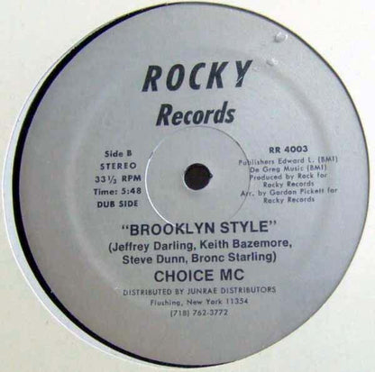 Choice MC* : Brooklyn Style (12")
