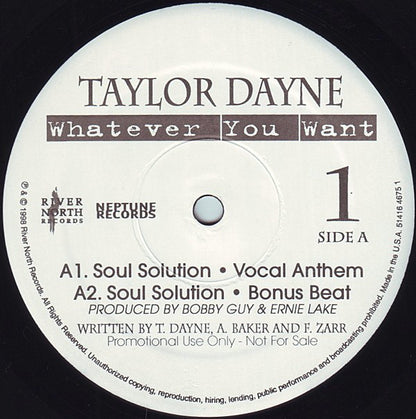 Taylor Dayne : Whatever You Want (2x12", Promo)