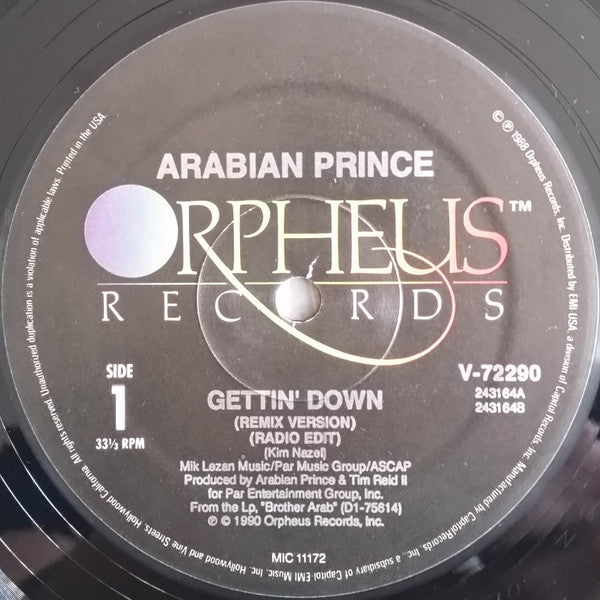 Arabian Prince* : Gettin' Down / Dope Thang (12")