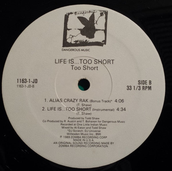 Too Short : Life Is... Too Short (12")