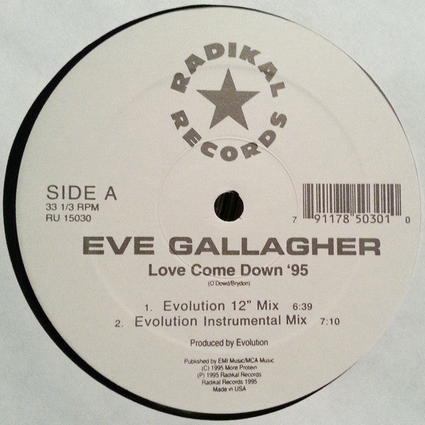 Eve Gallagher : Love Come Down '95 (12")