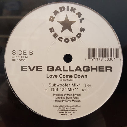 Eve Gallagher : Love Come Down '95 (12")
