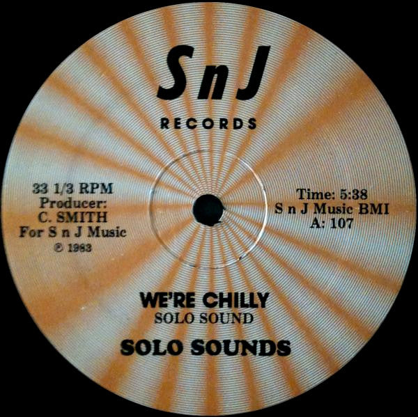 Solo Sounds* : We're Chilly (12", Ora)