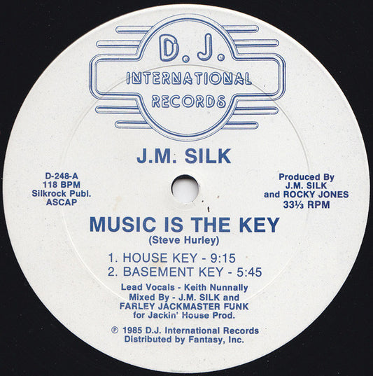 J.M. Silk : Music Is The Key (12", RE)