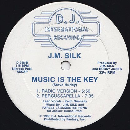 J.M. Silk : Music Is The Key (12", RE)