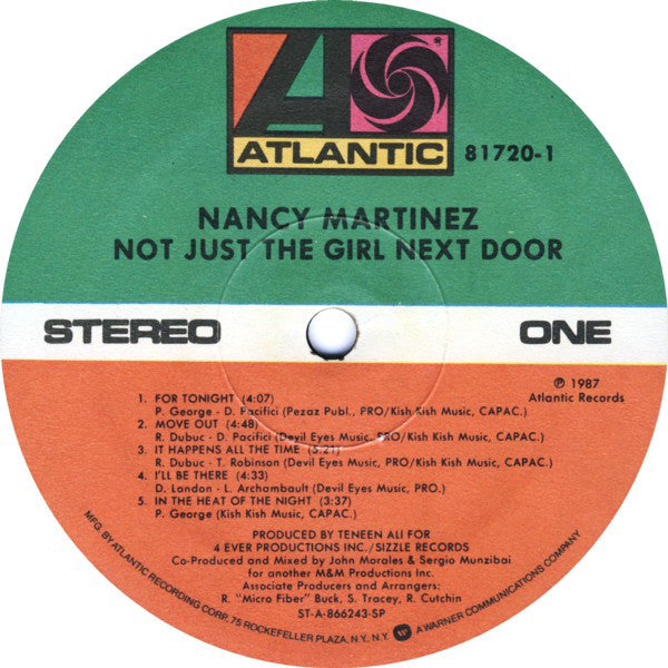 Nancy Martinez : Not Just The Girl Next Door (LP, Album)