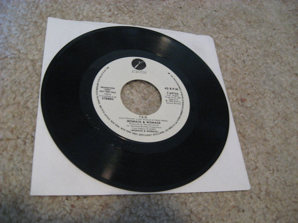 Womack & Womack : T.K.O. (7", Single, Promo)