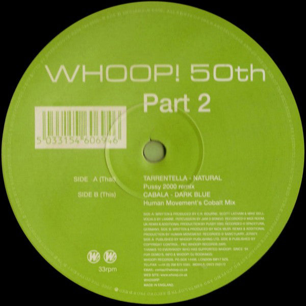 Tarrentella / Cabala : Whoop! 50th - Part 2 (12")