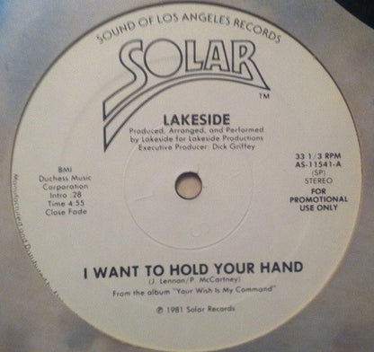 Lakeside : I Want To Hold Your Hand (12", Promo)