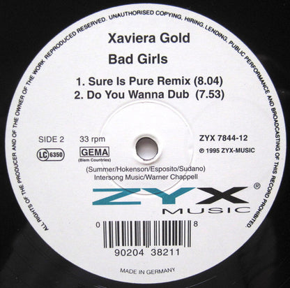 Xaviera Gold : Bad Girls (12")