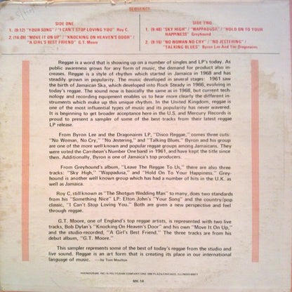 Various : A Mercury "In-Store Play Special..." Reggae (LP, Promo, Smplr)