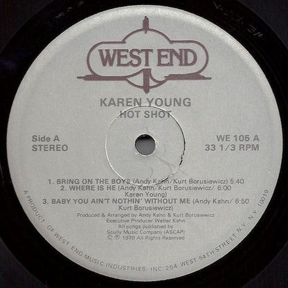 Karen Young : Hot Shot (LP, Album)