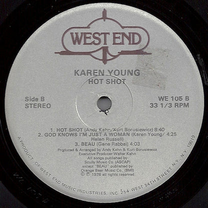Karen Young : Hot Shot (LP, Album)