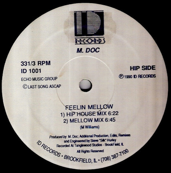 M. Doc : Feelin Mellow / Its Percussion (12")