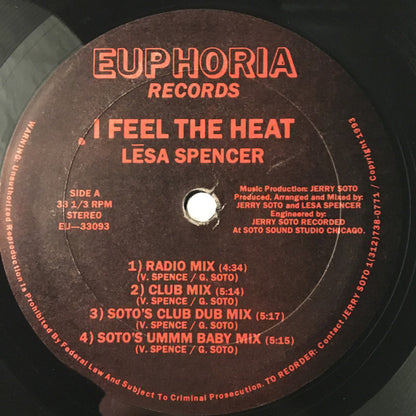 Lesa Spencer (Funky Diva) : I Feel The Heat (12")