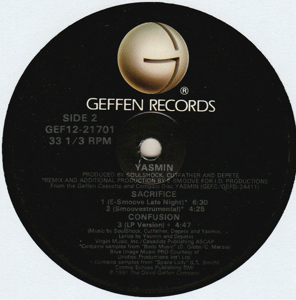 Yasmin (2) : Sacrifice (12", Maxi)