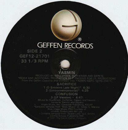 Yasmin (2) : Sacrifice (12", Maxi)