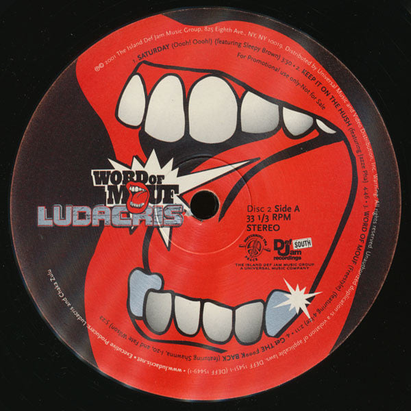 Ludacris : Word Of Mouf (2xLP, Album, Promo, Cle)