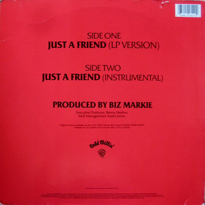 Biz Markie : Just A Friend (12", Maxi)